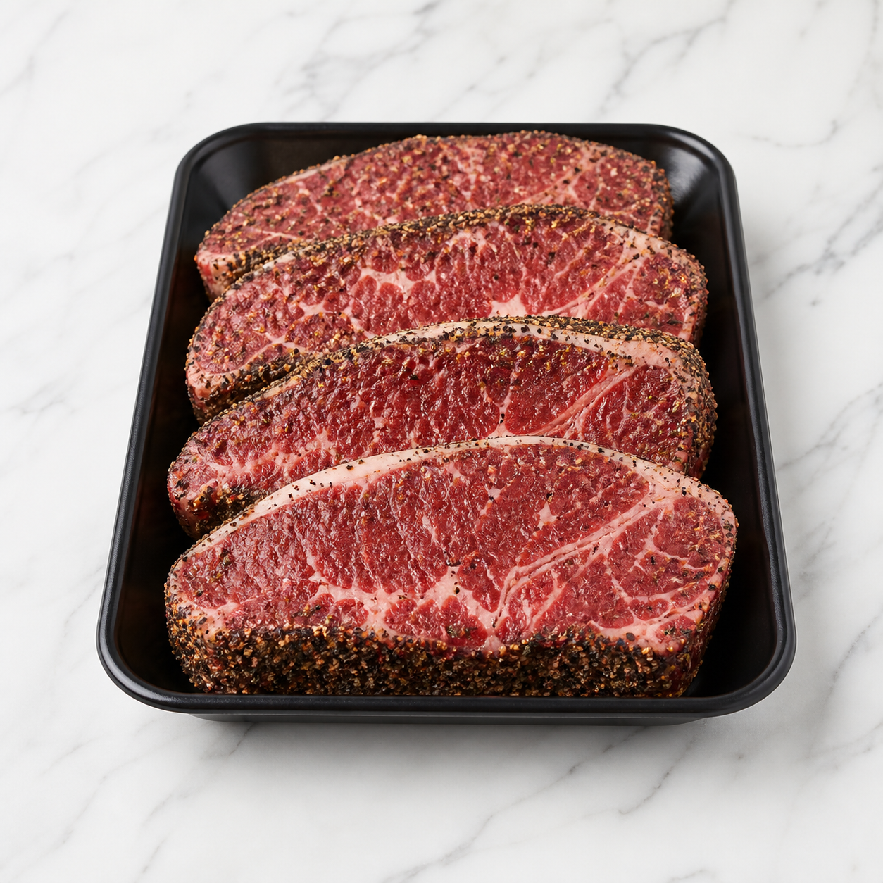 BEEF CLUB STEAK "PEPPER CRUSTED"