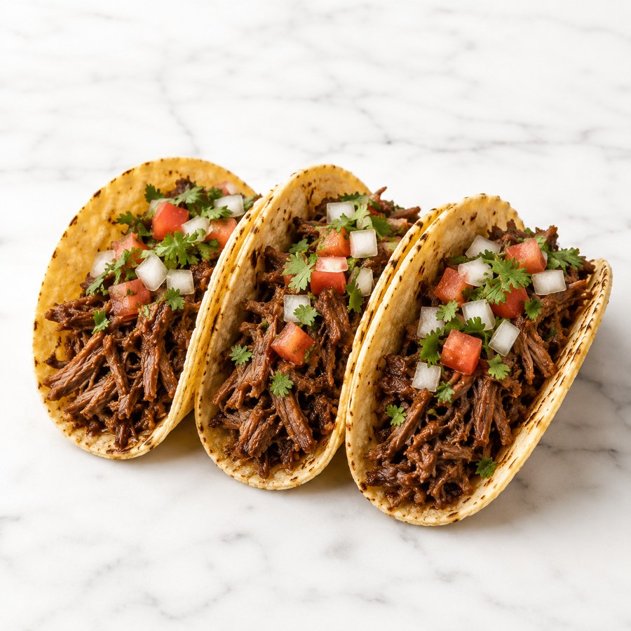 TACO PULLED BEEF 3 PC