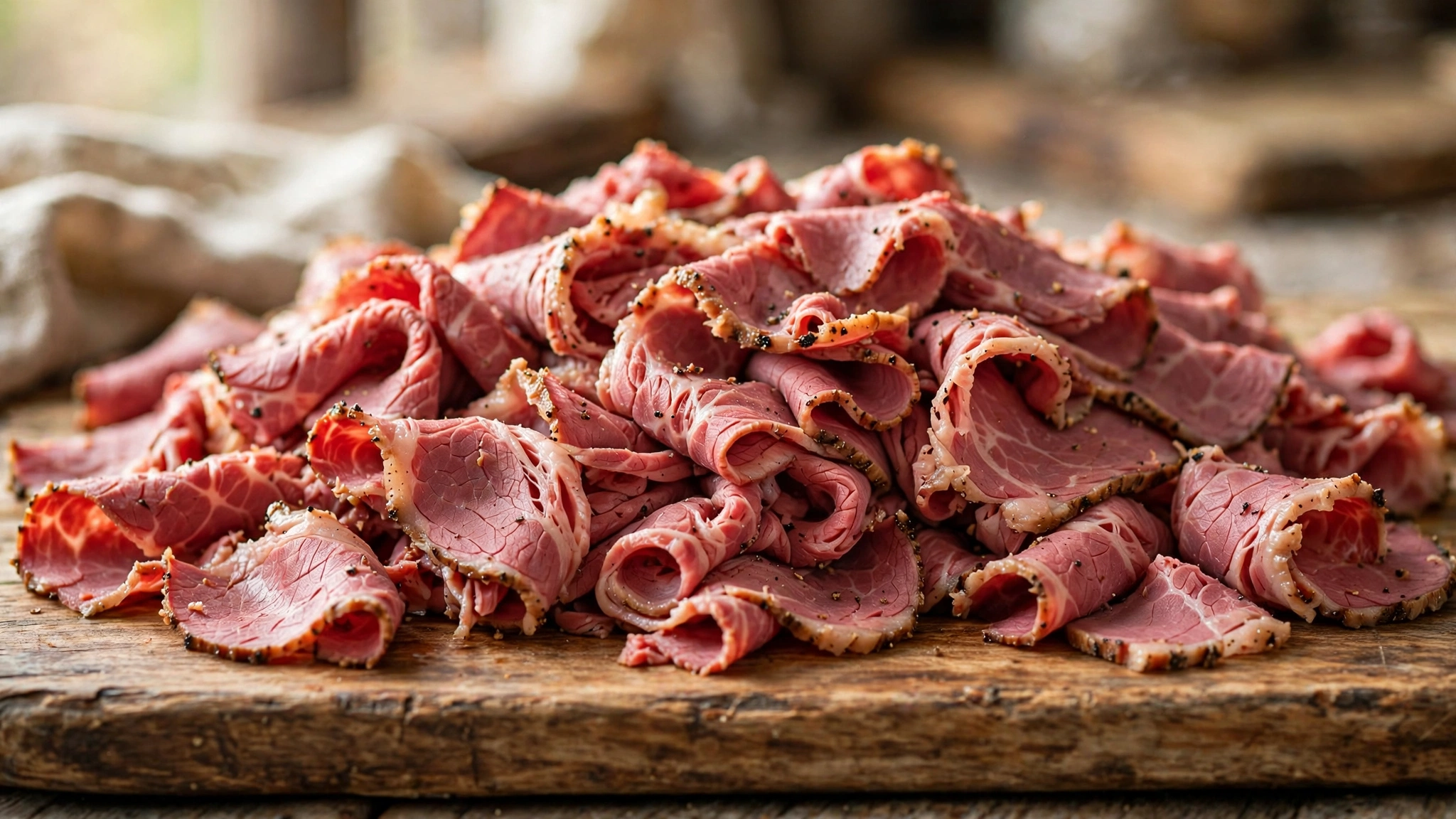 Fresh-sliced kosher pastrami — Satmar Meats Boro Park